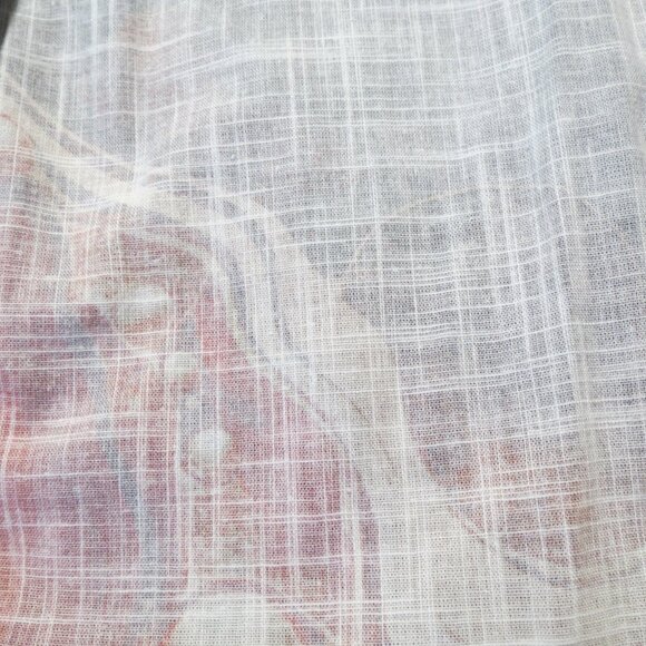 Men's abstract print casual button shirt 2 XL - Picture 6 of 7